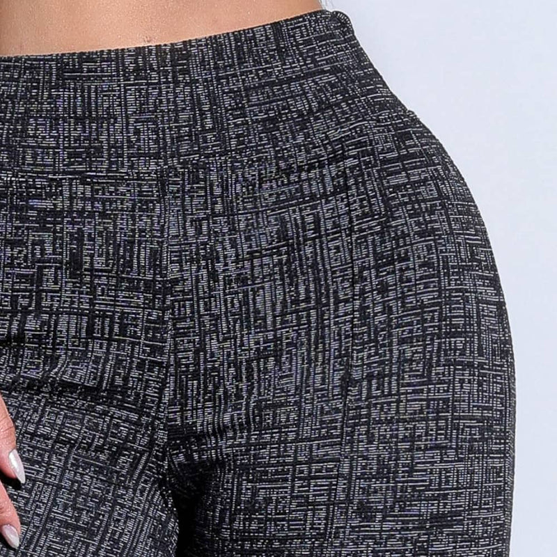 Calça Modeladora Flare – Cós Alto Mescla